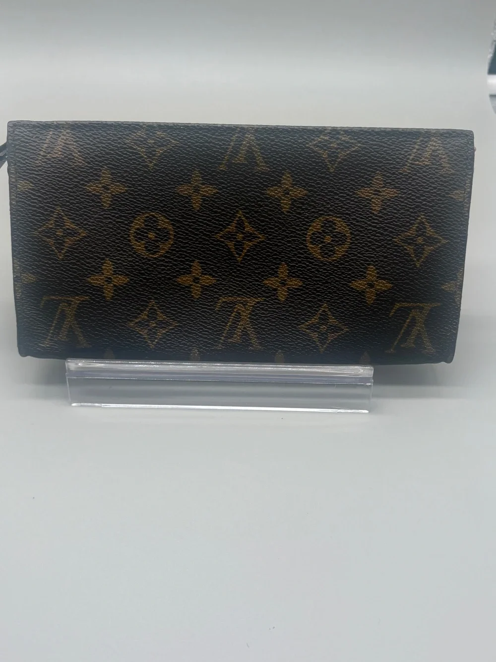 Louis Vuitton Monogram Canvas Wallet in Brown and Gold